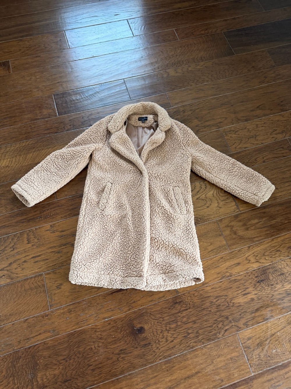 Love Tree Teddy Coat in Beige